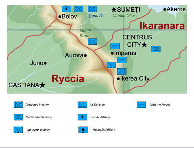 4th of October Peonic placements in the Northern Front