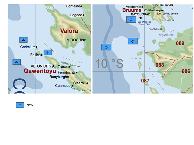 4th of October Peonic naval blockades in the Ryccian Sea