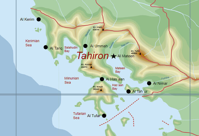 Tahiron Map
