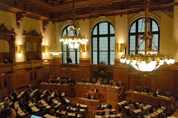 The Assembly in fierce debate during the bill's second reading