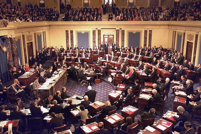 Senate in session, 2000