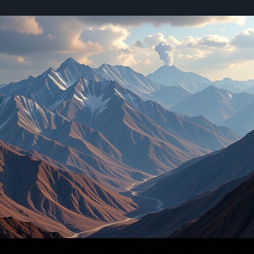 Mt. Zhrana at distance.