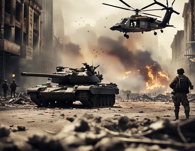 148346_A devastated urban battlefield scene, with fires, _xl-1024-v1-0