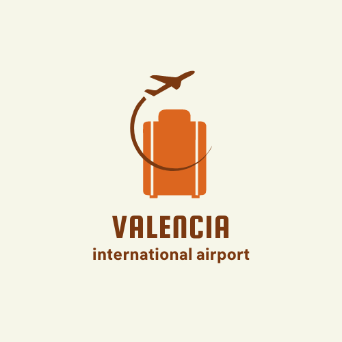 Holiday Travel Suitcase Illustration Logo Design