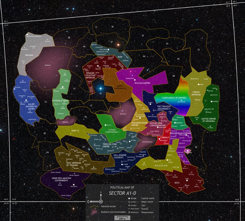 Map of Sector A1-0